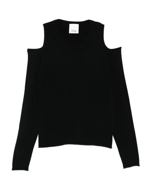 Allude Black Cut-Out Top