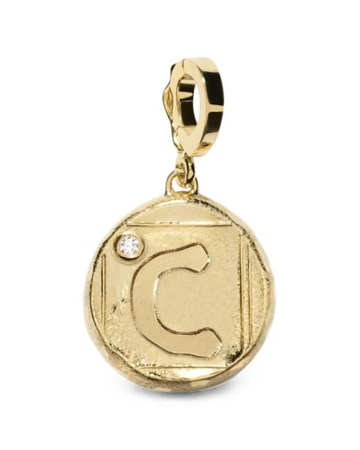 Azlee Brown Initial-Motif Diamond Pendant