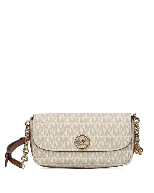 MICHAEL Michael Kors Natural Small Nolita Logo Cross Body Bag