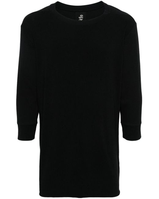 Thom Krom Black Crew-neck Long-sleeves T-shirt for men