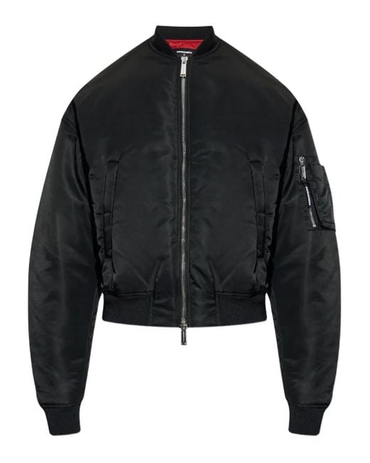 DSquared² Black Zip-Fastening Bomber Jacket for men