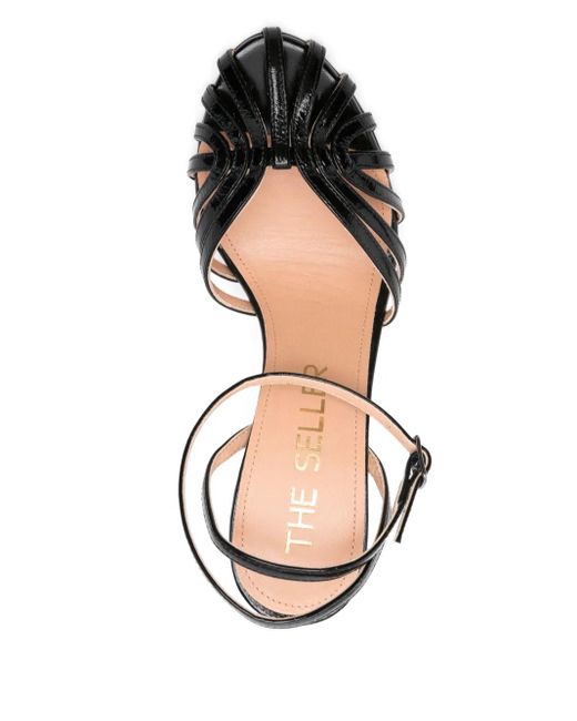 The Seller White 100Mm Leather Sandals
