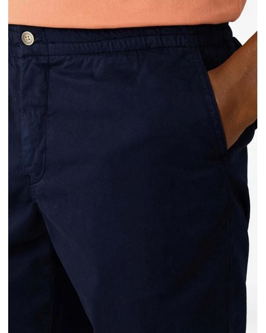 Hackett Blue Regent Relaxed-Fit Cotton Shorts for men