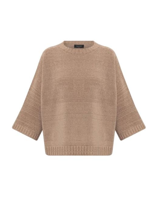 Fabiana Filippi Natural Wide-Sleeve Sweater