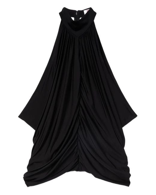 Emilio Pucci Gedrapeerde Top Met Col in het Black