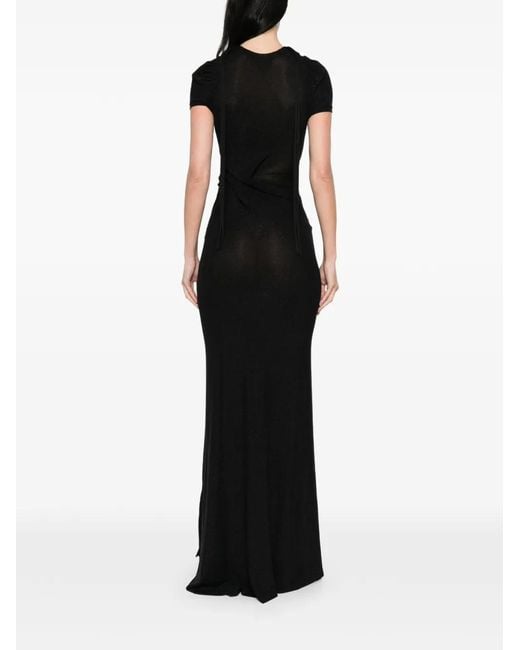 OTTOLINGER Black Tie-Detail Maxi Dress