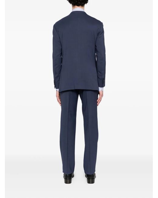 Kiton Blue Single-Breasted Suit for men