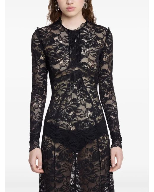 Rabanne Black Lace Maxi Dress