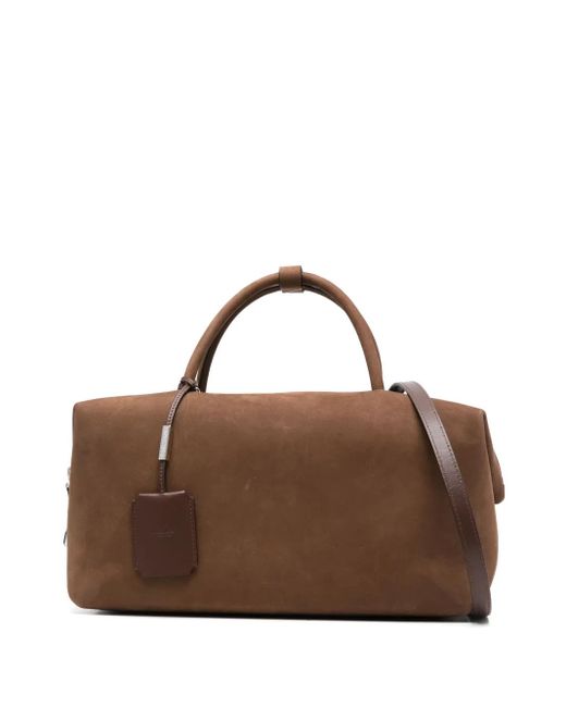 Max Mara Brown Medium Suede Tote Bag
