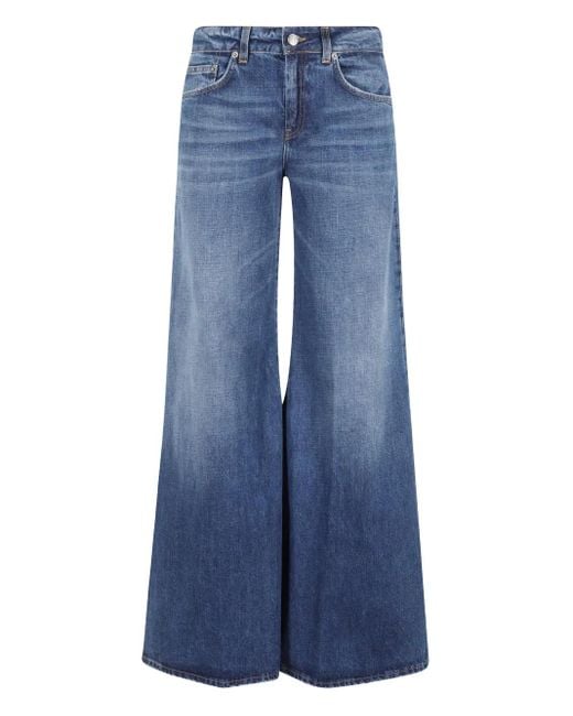 Dondup Blue Wide-leg Jeans