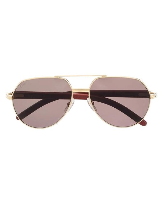 Cartier Multicolor Ct0272S Pilot-Frame Sunglasses for men