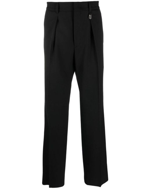 Fendi Black Straight-leg Tailored Trousers for men