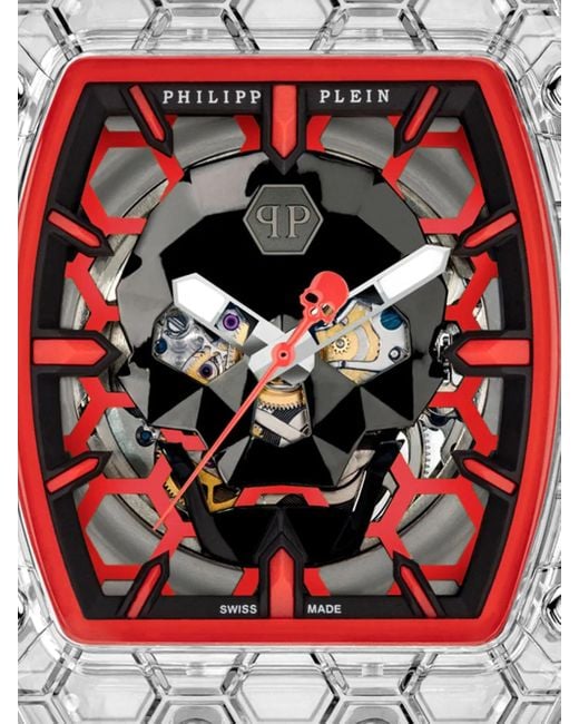 Philipp Plein White Crypto King Cry$Tal $Layer Watch for men