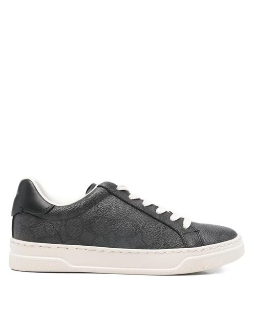 COACH Black Monogrammed Sneakers