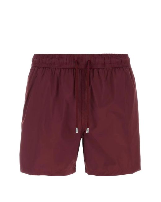 Fedeli Purple Drawstring Swimming Shorts for men