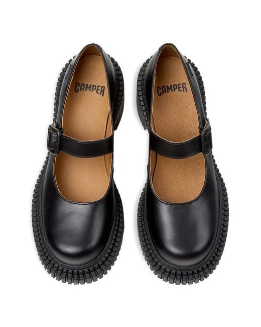 Camper Black Pix London Pumps