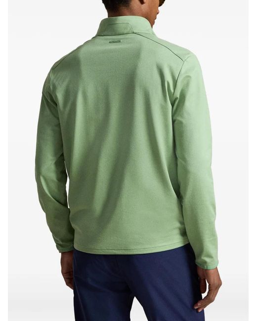 Ralph Lauren Green Zip Sweatshirt for men