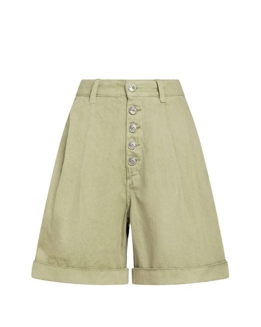 Etro White Button-up Bermuda Shorts