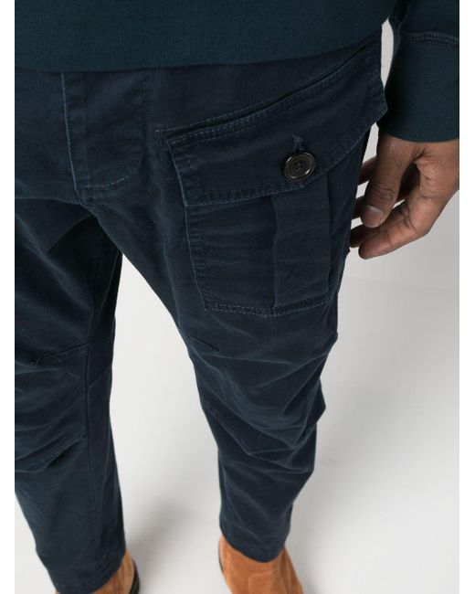 Pantalone cargo in cotone di DSquared² in Blue da Uomo