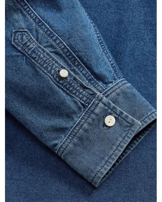 RRL Denim Overhemd in het Blue voor heren