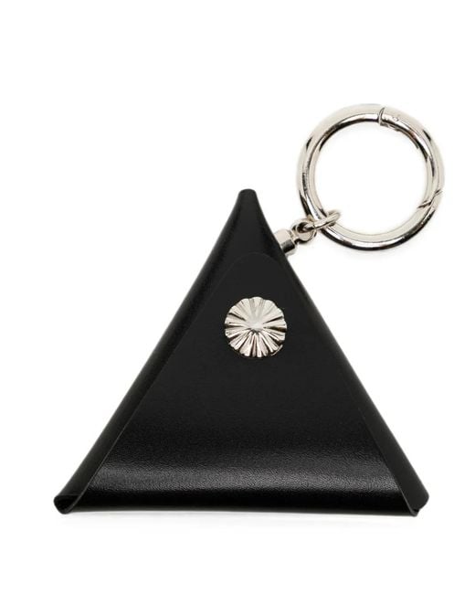 Toga Black Embellished Triangle Wallet