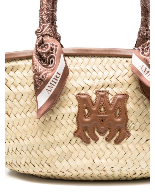 Amiri Metallic Ma Raffia Tote Bag