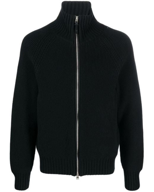 Tom Ford Black Cardigan With Zip for men
