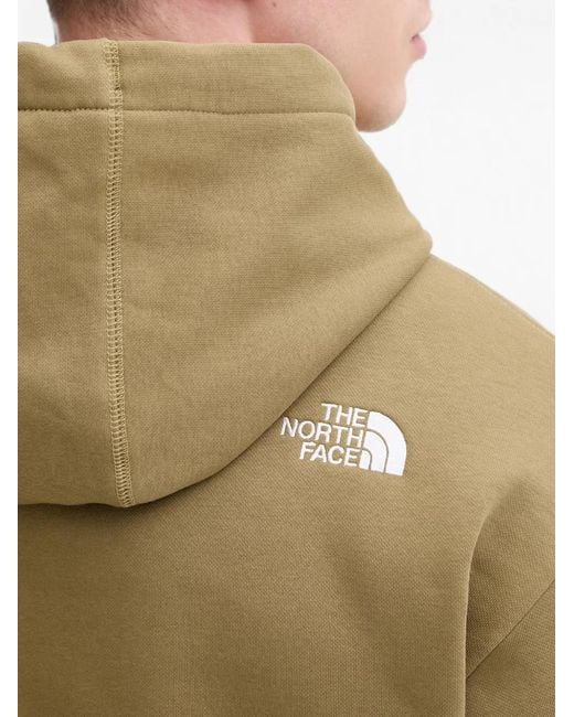 The North Face Green Logo-Print Drawstring Hoodie for men