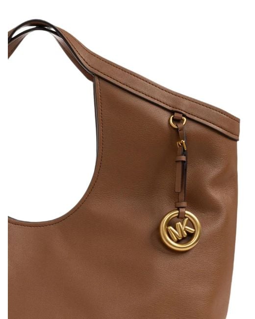 MICHAEL Michael Kors Brown Haddie Leather Tote Bag