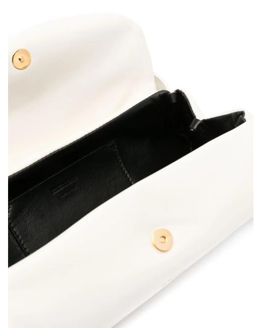 Jil Sander White Small Cannolo Shoulder Bag