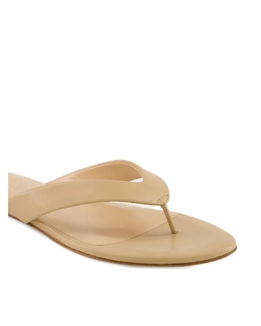 Le Monde Beryl Natural Flache Sandalen Mit Zehensteg