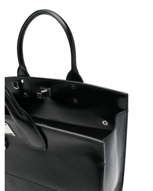Ferragamo Black Large Studio Soft Tote Bag
