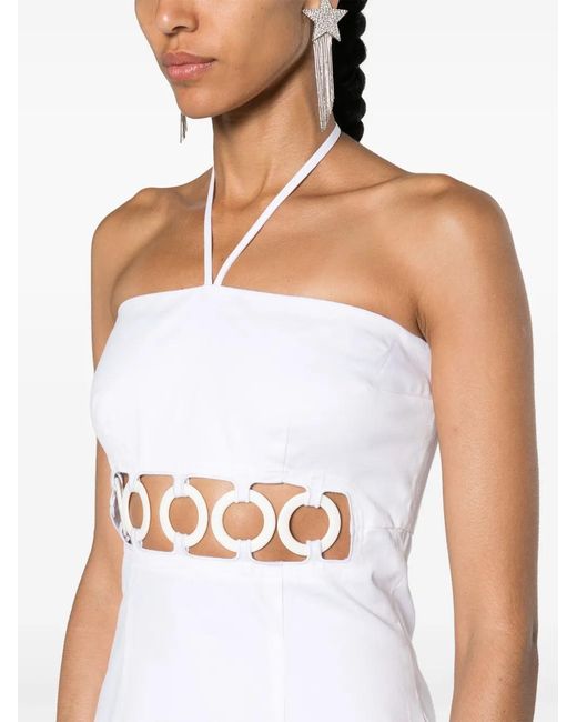 DSquared² White Woodstock Denim Minidress