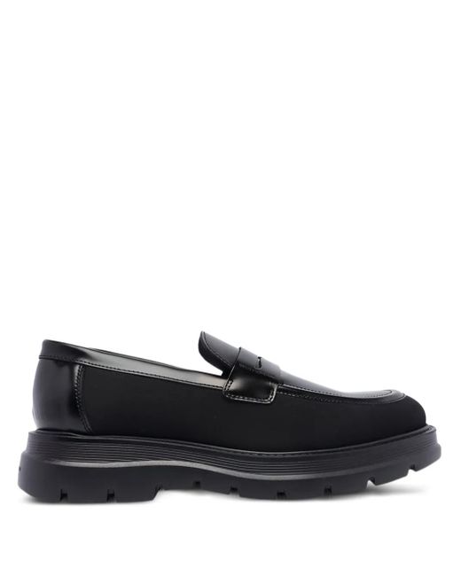 Stuart Weitzman Black Club La Penny Loafers for men
