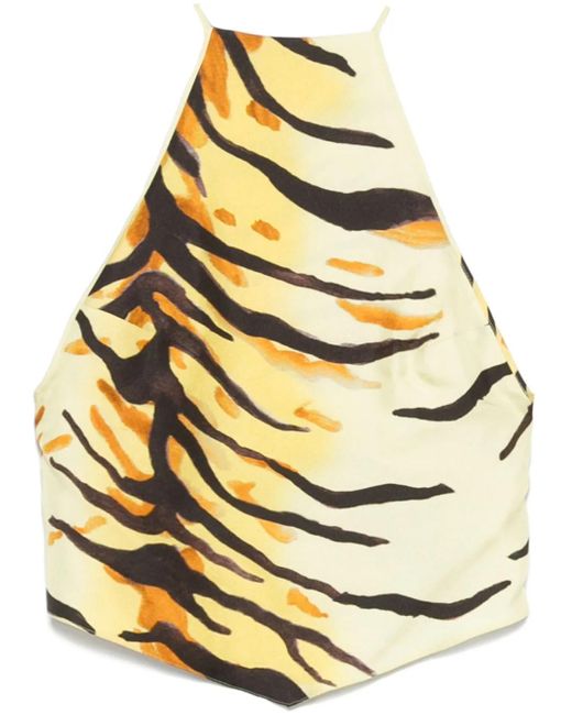 Nanushka Lilia Top in het Metallic