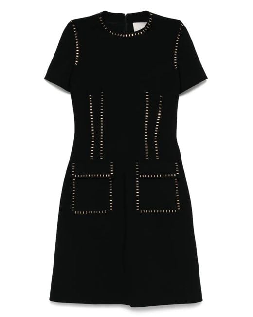 Elie Saab スタッズ ドレス Black