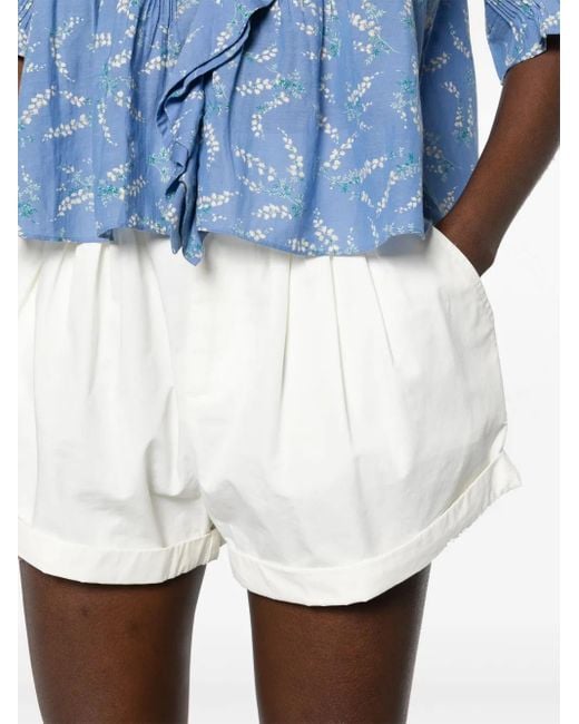 Doen Paige Popeline Shorts in het White