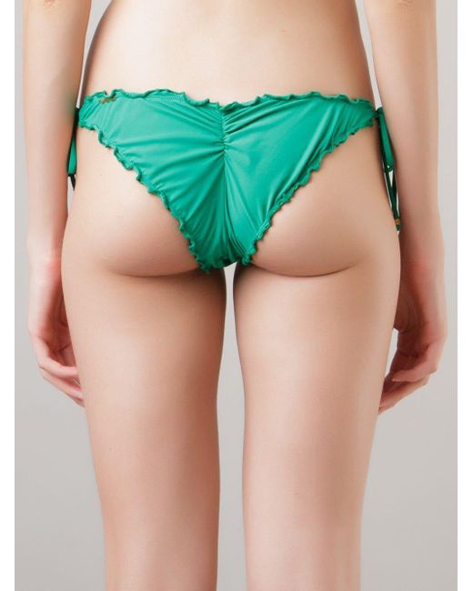 Amir Slama Green Ruched Bikini Bottom