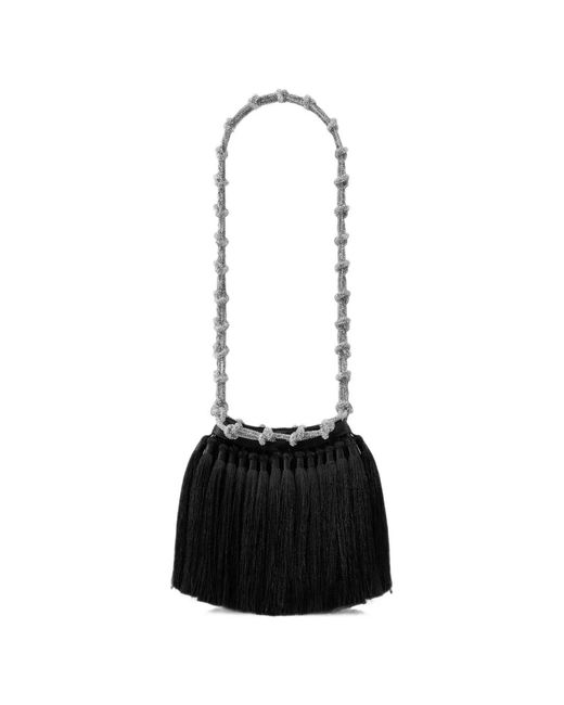 Simon Miller Black Tassel Knotty Shoulder Bag