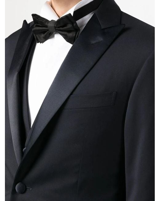 Corneliani Blue Costume Trois-Pièces À Simple Boutonnage for men