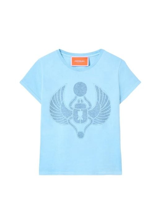 LaDoubleJ Blue Graphic T-Shirt