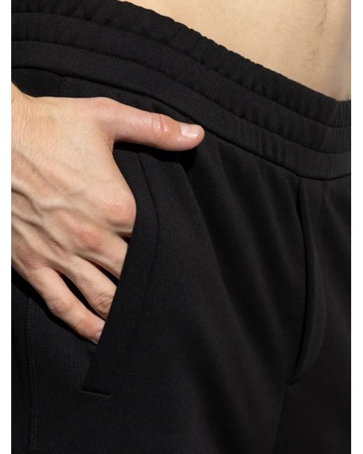 Moncler Black Cotton Sweatpants for men