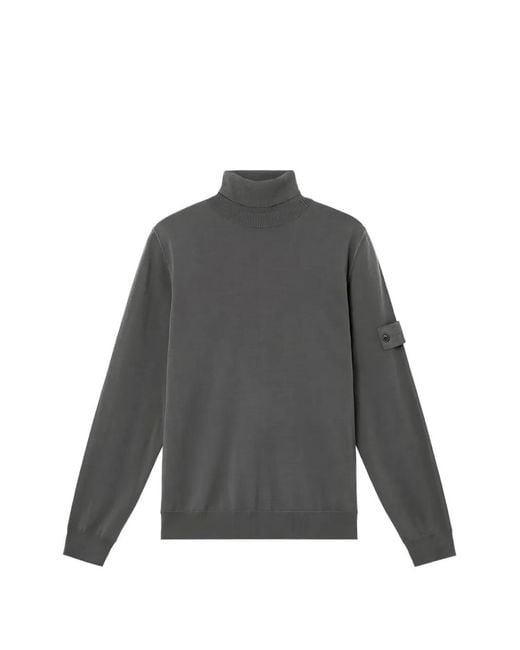 Pull À Patch Logo Stone Island pour homme en coloris Gray