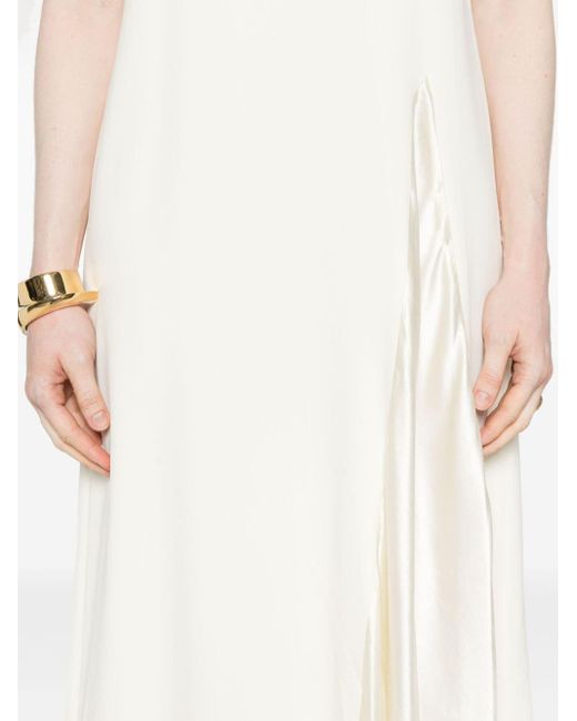Vestido con diseño stretch Erika Cavallini Semi Couture de color White