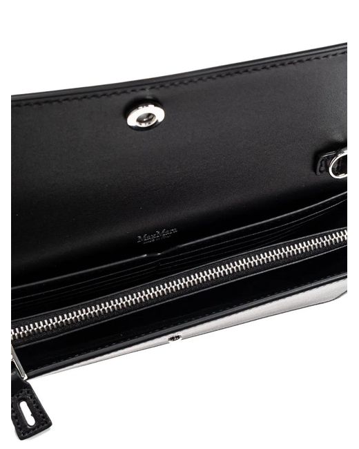 Max Mara Black Clutchy Leather Clutch Bag