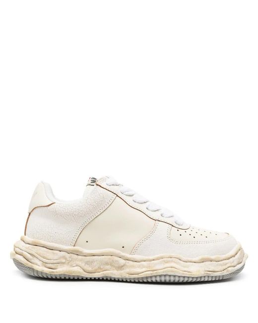 Maison Mihara Yasuhiro White Wayne Leather Sneakers