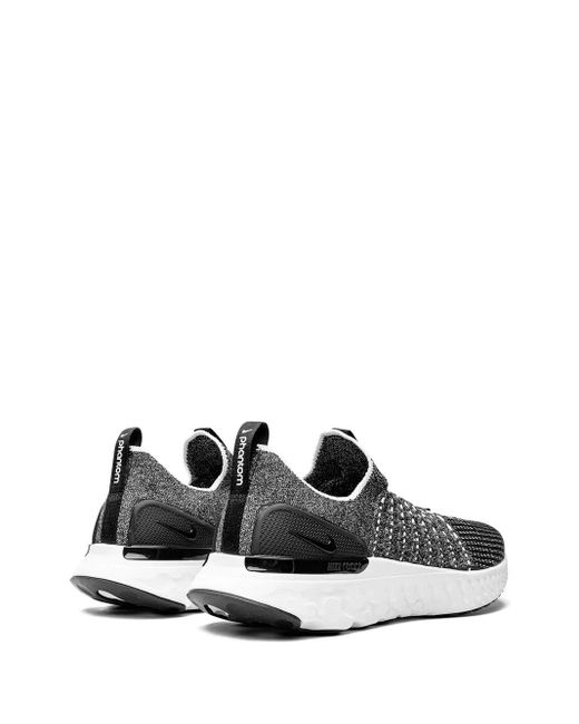 Nike White React Phantom Run Flyknit Sneakers