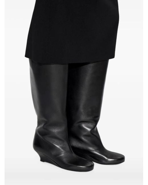 Agl Attilio Giusti Leombruni Black Demi Wedge Boots