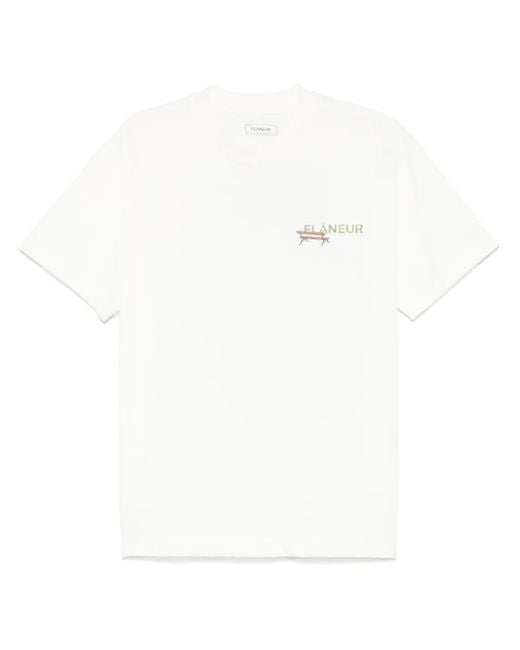 flâneur White Lanterns Of Love T-Shirt for men
