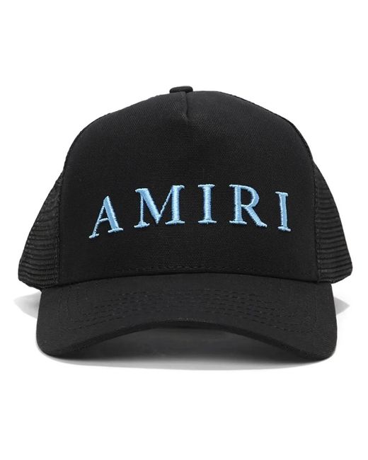 Amiri Black Embroidered-Logo Baseball Cap for men